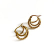 Victoria Luxe 18 Karat vergoldete Creolen