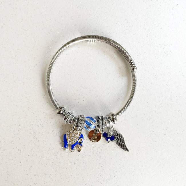 Nixi Silber Elefanten-Charm-Armband