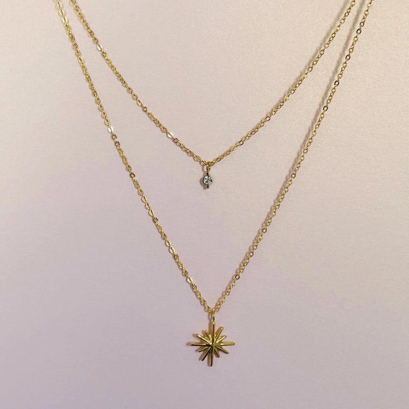Angelique Luxe 18 Karat vergoldete Halskette