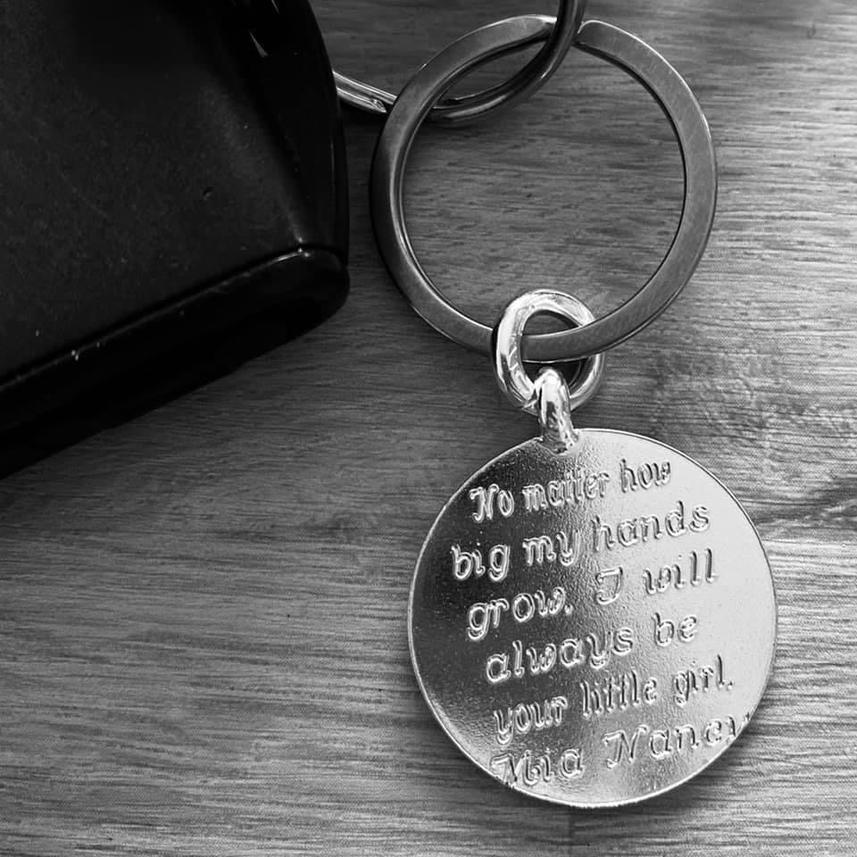 Personalised Silver Keyring