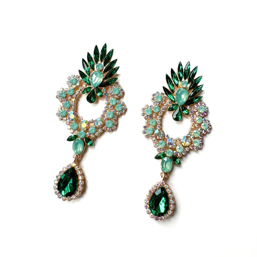 Pendientes de Joya Clara Green Statement