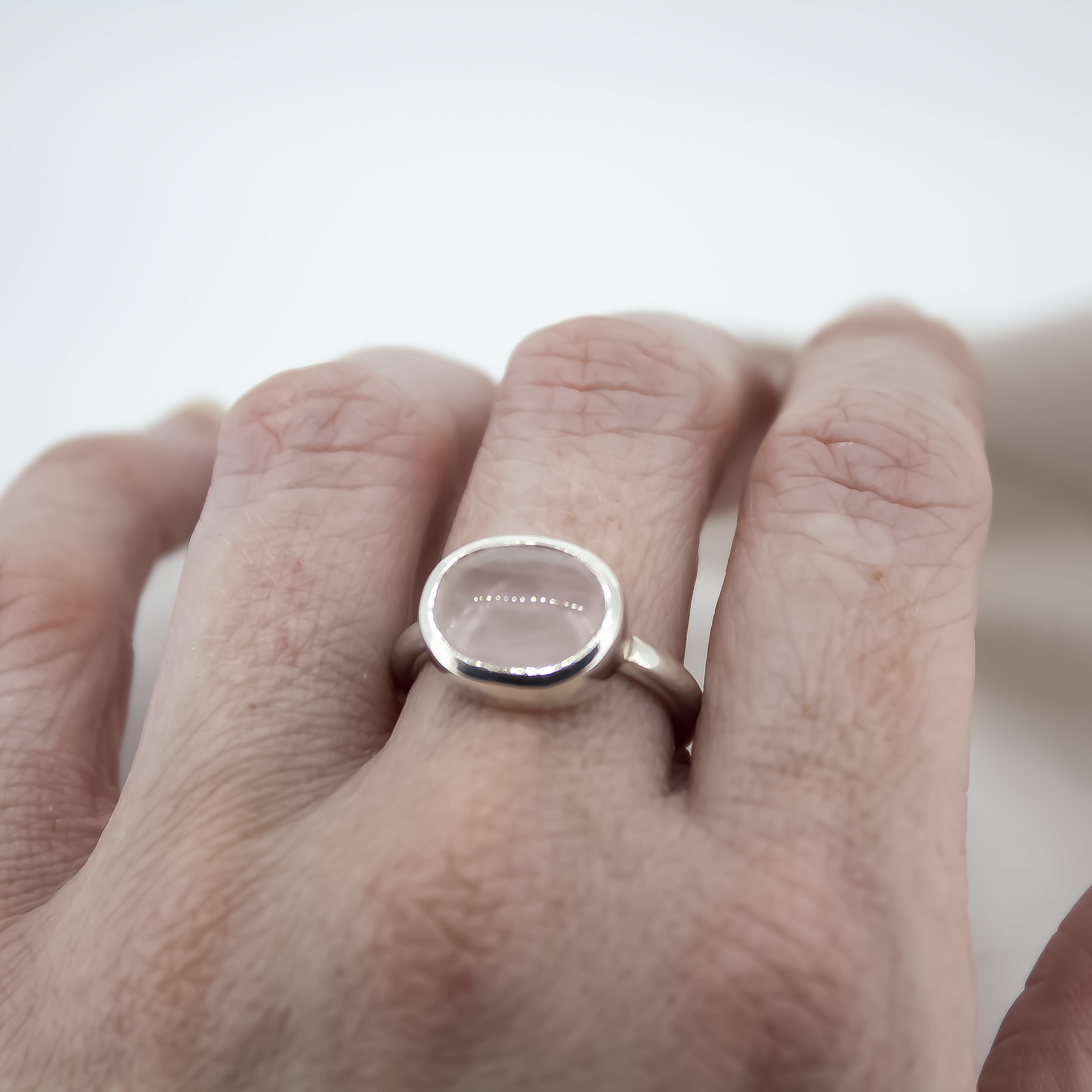 Rose Quartz Treasured Ring