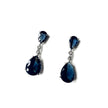 Evelyn Navy Faceted Jewel Earrings