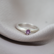 Pink Sapphire Solitaire