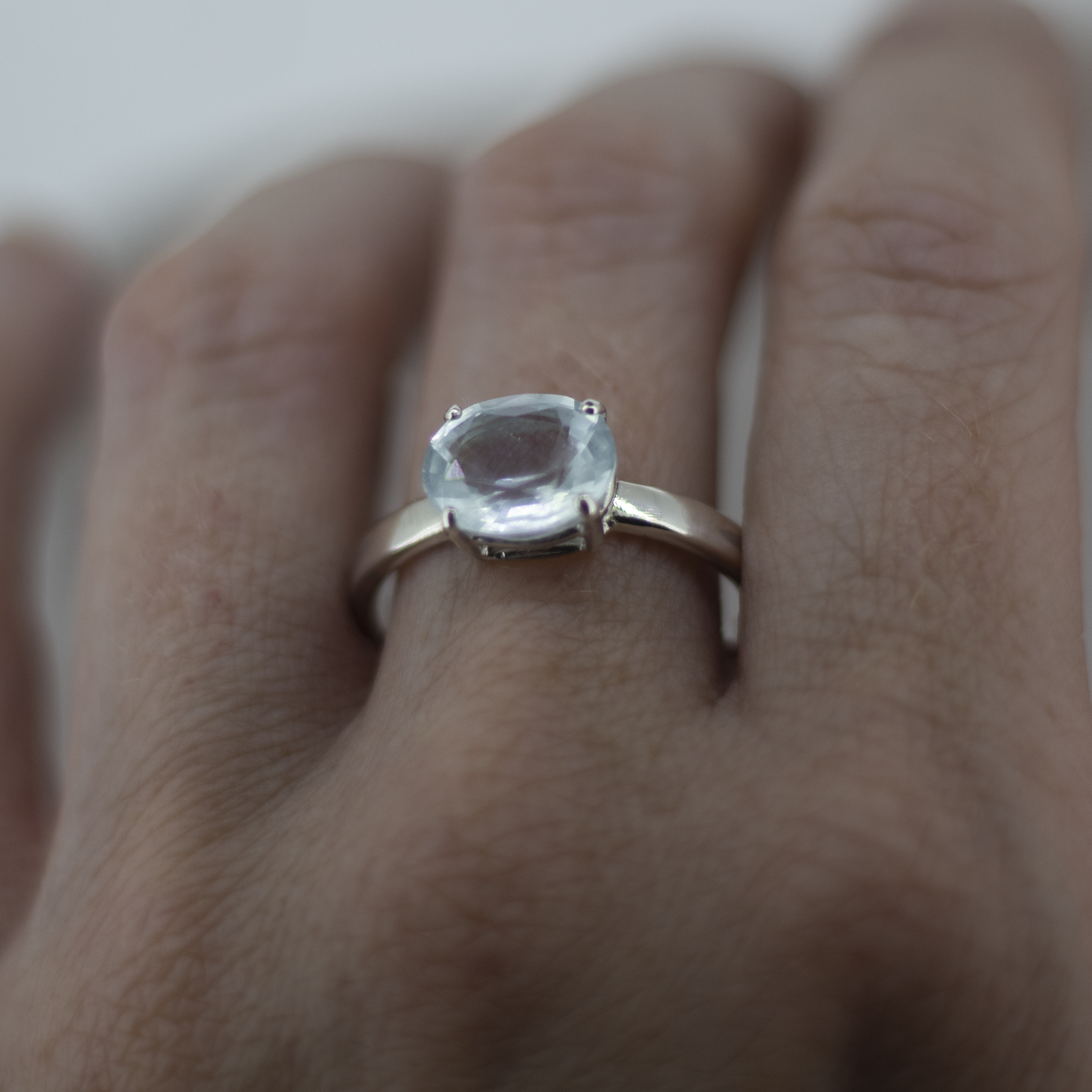 Aquamarine Oval Treasured Ring