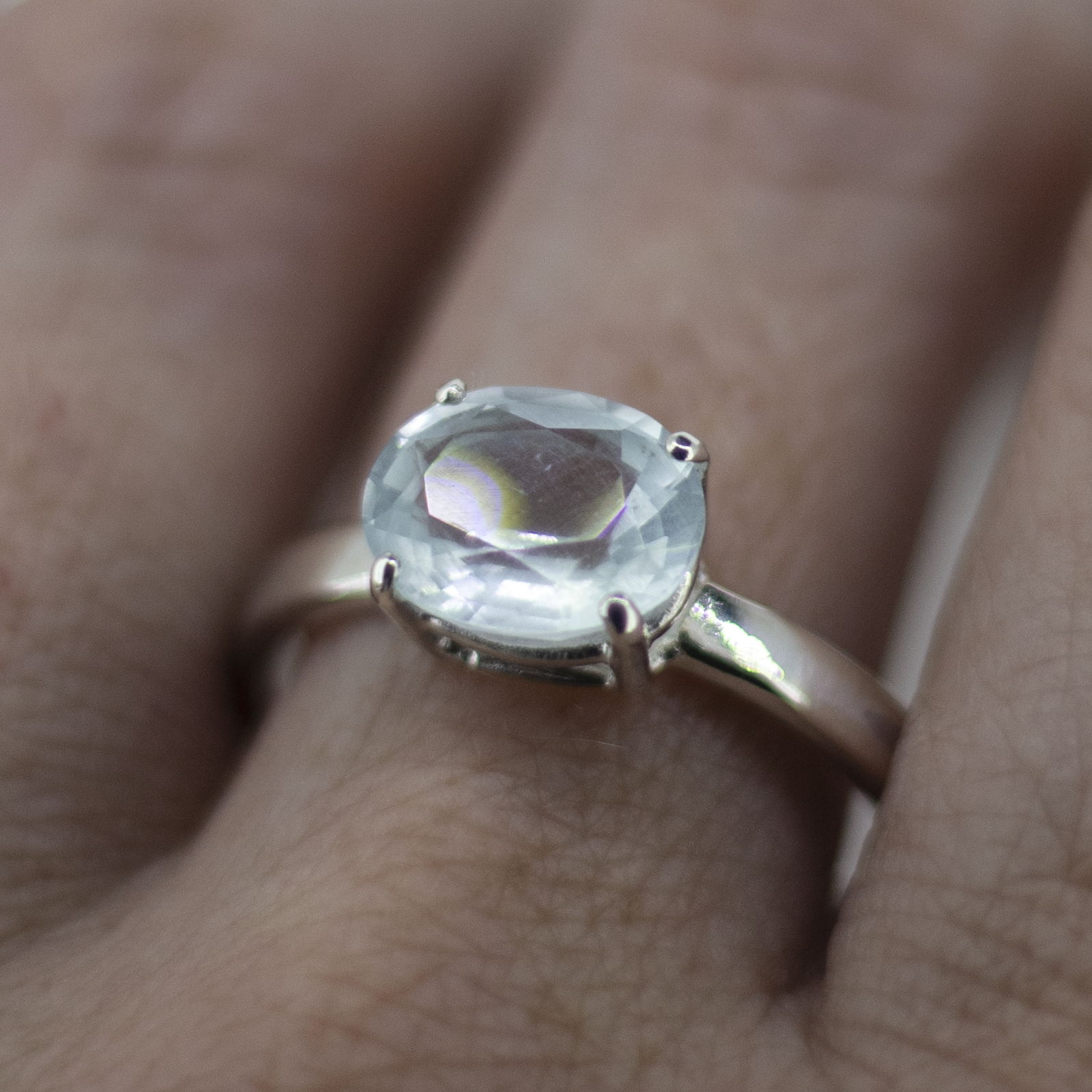 Aquamarine Oval Treasured Ring