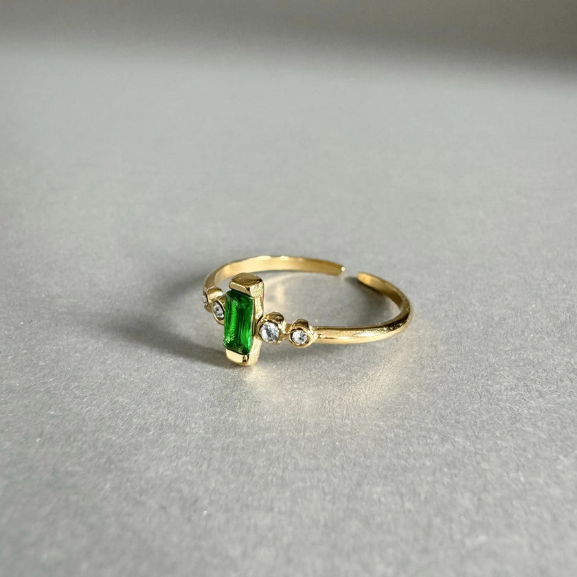 Clarissa Luxe 18 Karat vergoldeter Schmuckring