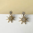 Aura Crystal Gold Starburst Earrings