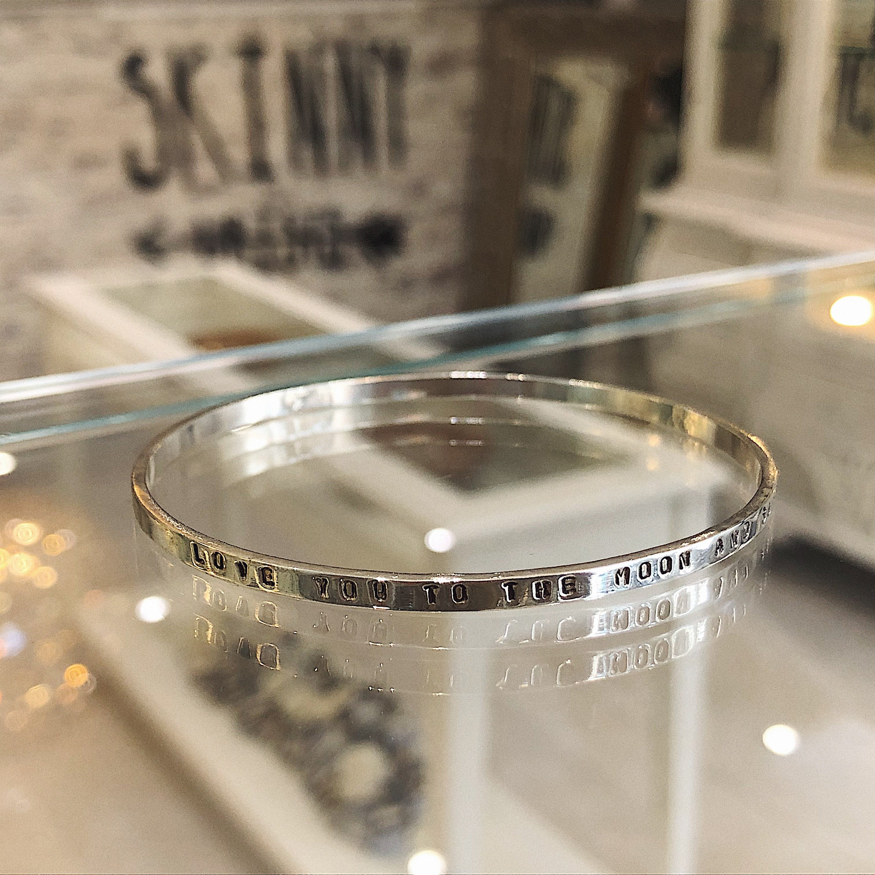 Full Skinny Personalised Bangle