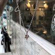 Collar de cadena con trébol de la suerte