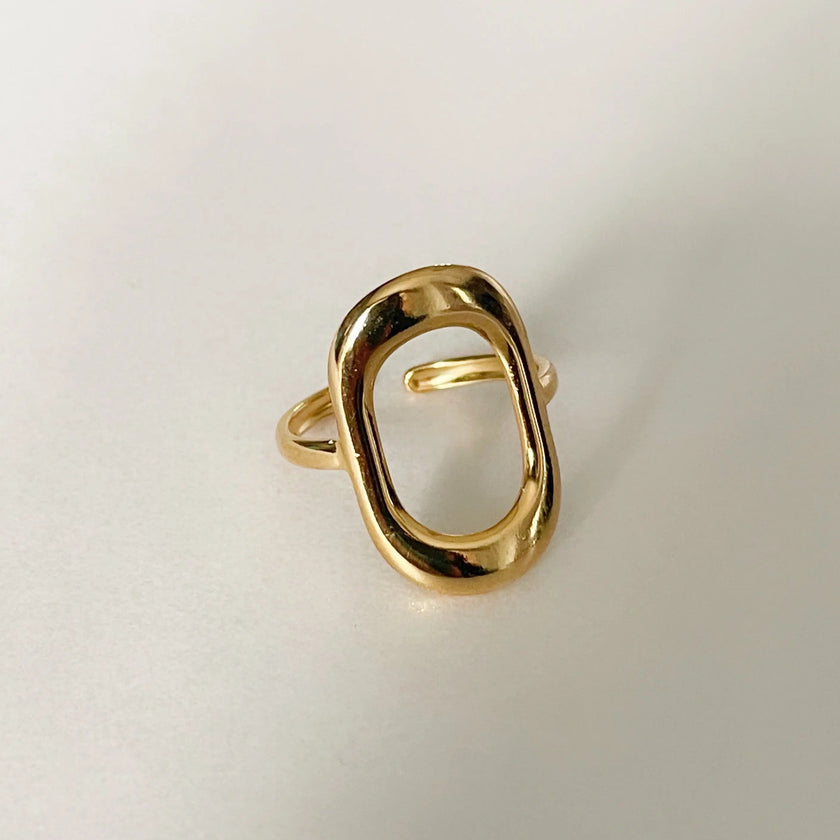 Cassidy Luxe 18 Karat vergoldeter Ring