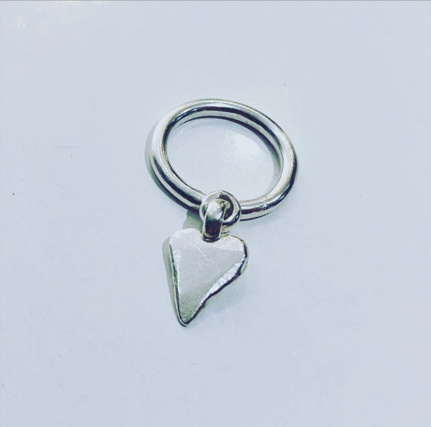 Heart Dangle Ring