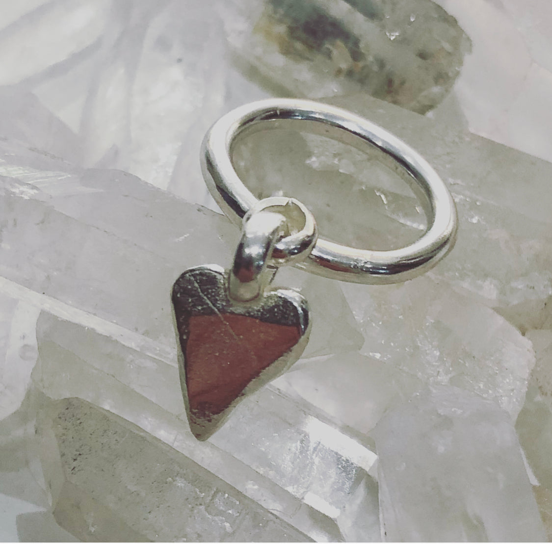 Heart Dangle Ring