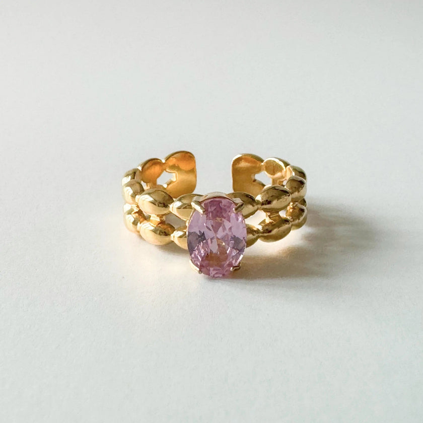 Rhiannon Luxe 18 Karat vergoldeter Ring
