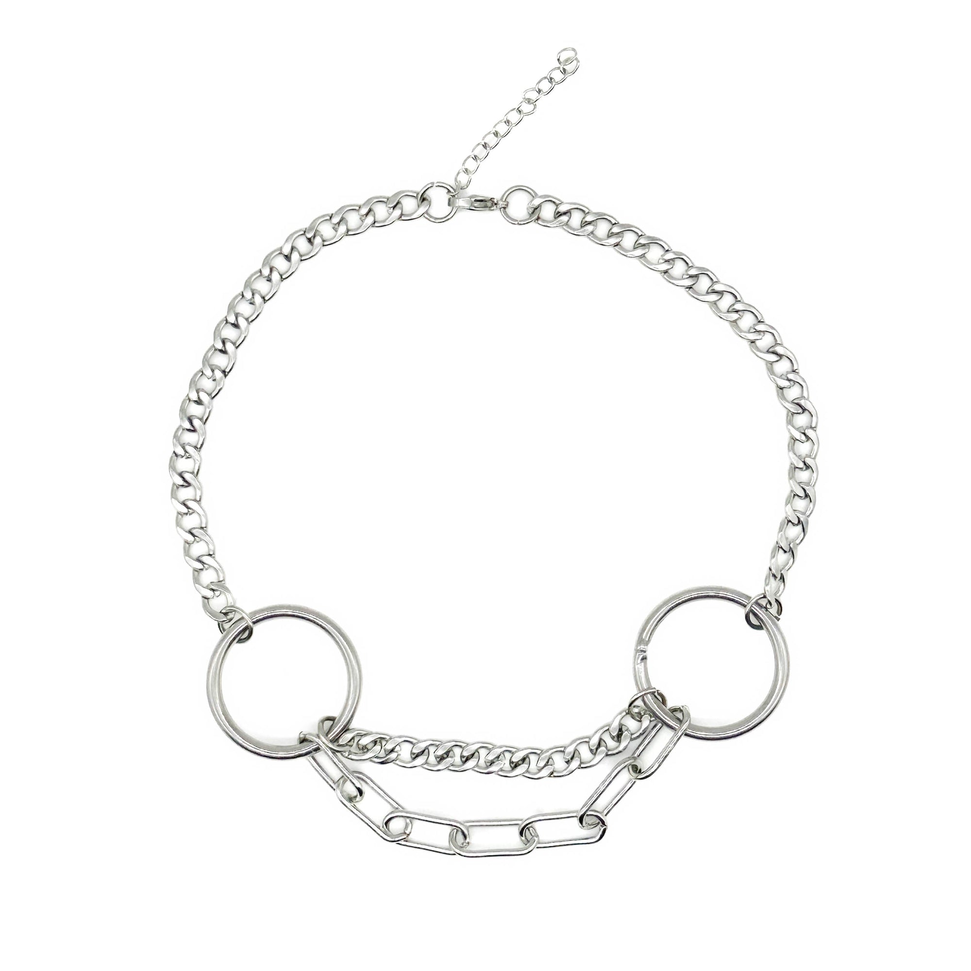 Necromancy O Ring Layered Choker Necklace