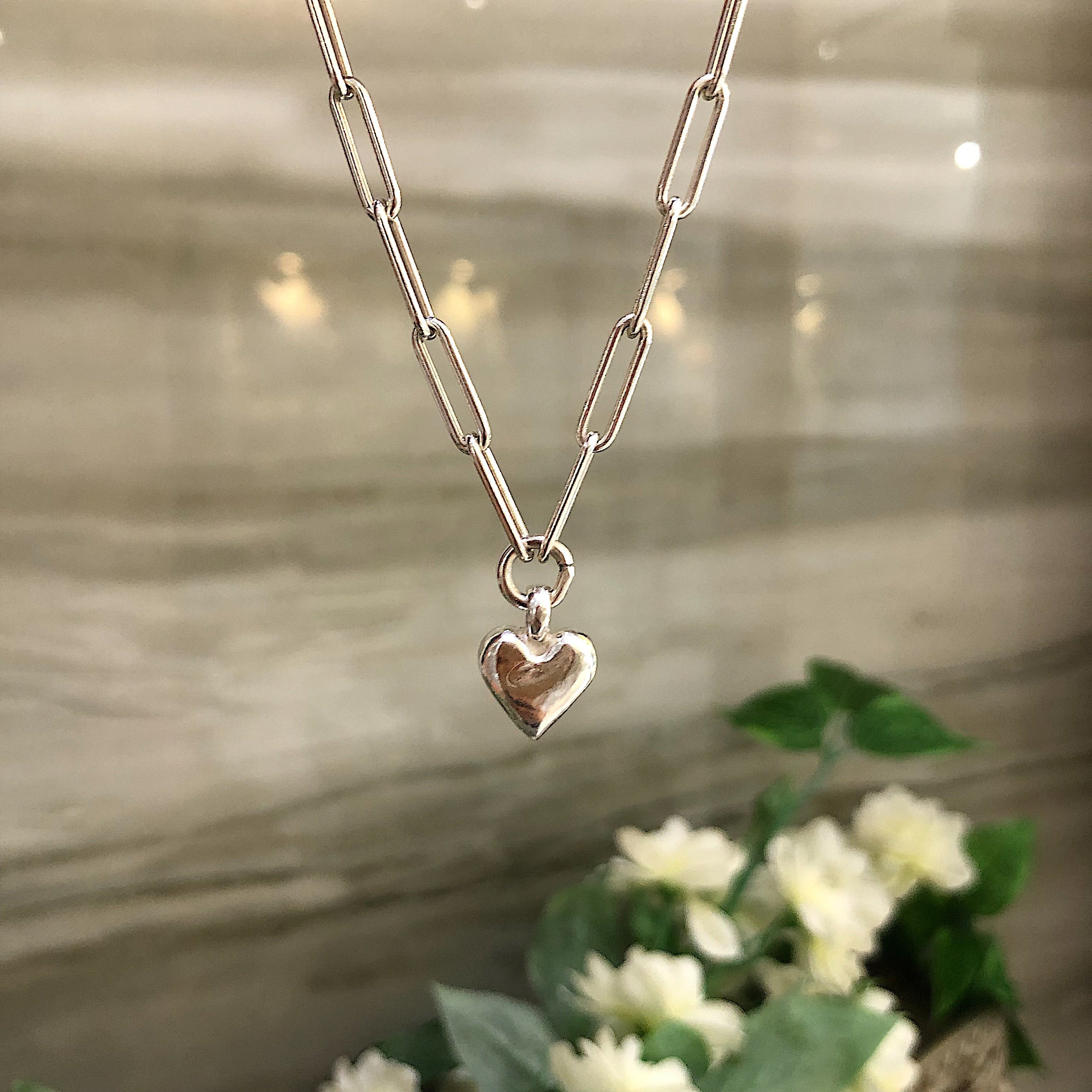Sweet Heart Trace Chain Necklace