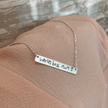 Handwriting Bar Necklace