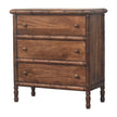 Bamboo Carved 3-Drawer Chest