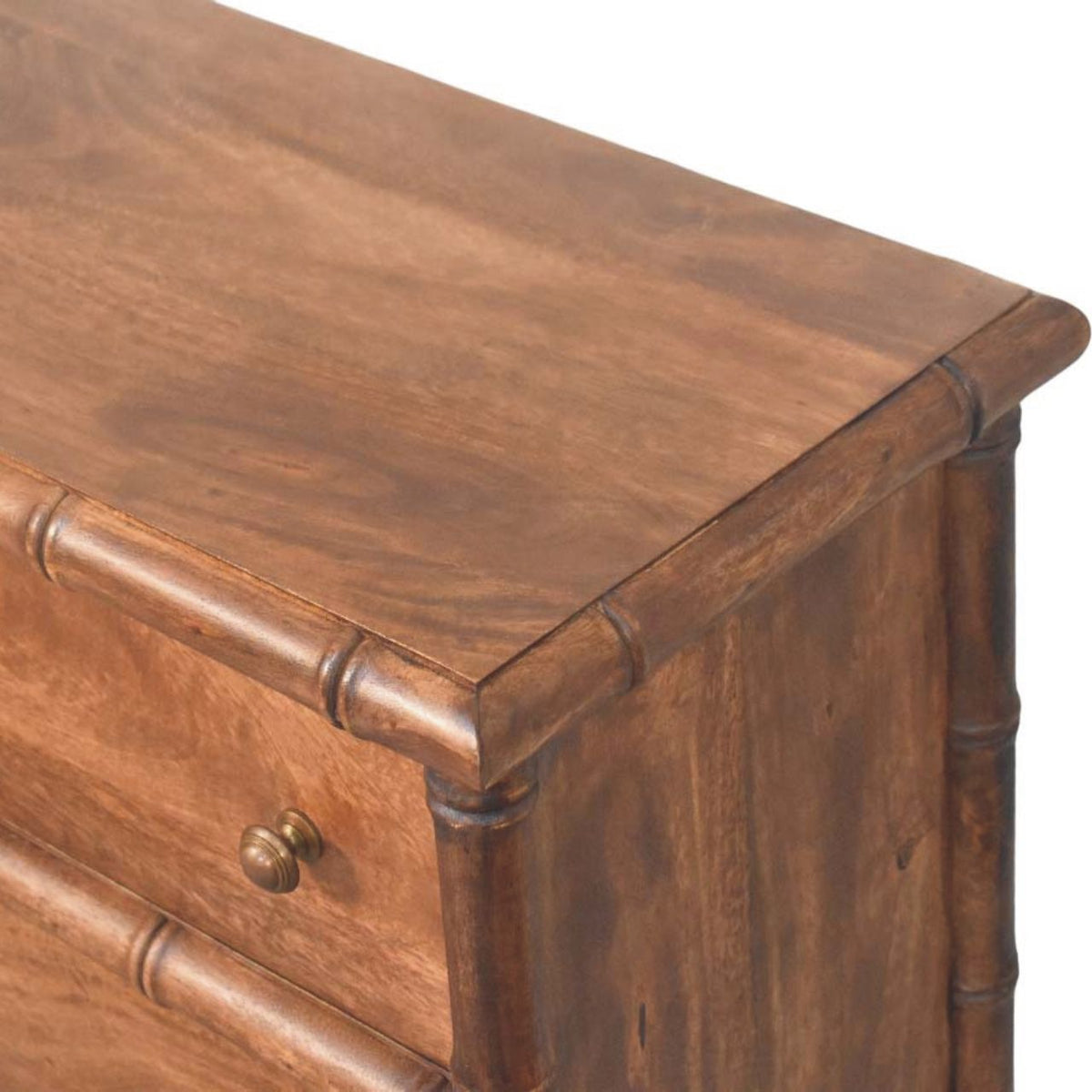Bamboo Carved 3-Drawer Chest