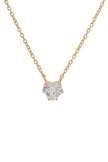 GEORGINI MIDNIGHT VELVET BABY HEART NECKLACE GOLD