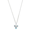 OPAL GLOW BLUE CREATED OPAL KOALA PENDANT SILVER