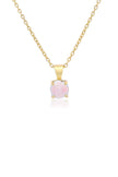 GEORGINI WISTERIA CREATED OPAL PENDANT GOLD