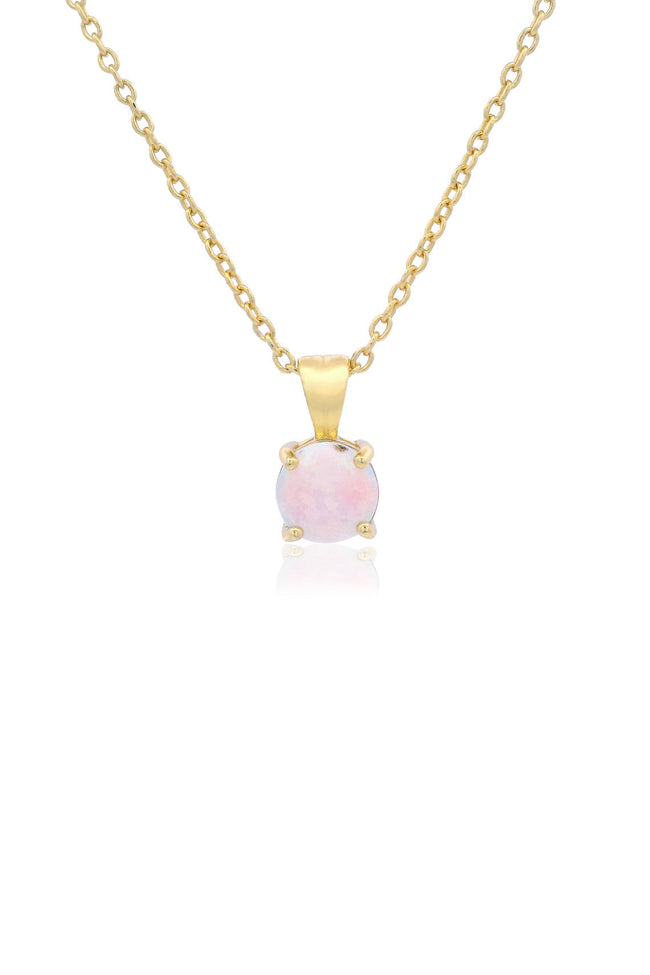 GEORGINI WISTERIA CREATED OPAL PENDANT GOLD