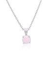 GEORGINI WISTERIA CREATED OPAL PENDANT SILVER