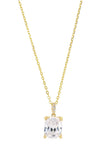 SYDNEY SOIRÉE  ELAINE CUSHION CUT PENDANT GOLD