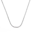 SYDNEY SOIRÉE 2MM TENNIS NECKLACE 42CM SILVER