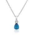 GEORGINI WISTERIA PENDANT BLUE TOPAZ CZ SILVER