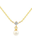 ADAGIO TOUCH OF SPARKLE PEARL NECKLACE GOLD