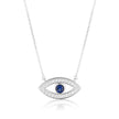 ROCK STAR BLUE EVIL EYE PENDANT SILVER