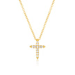 ROCK STAR CROSS GOLD PENDANT