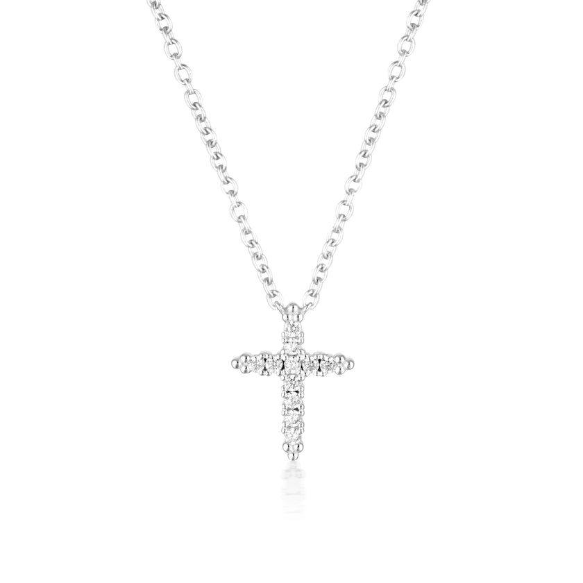 ROCK STAR CROSS SILVER PENDANT