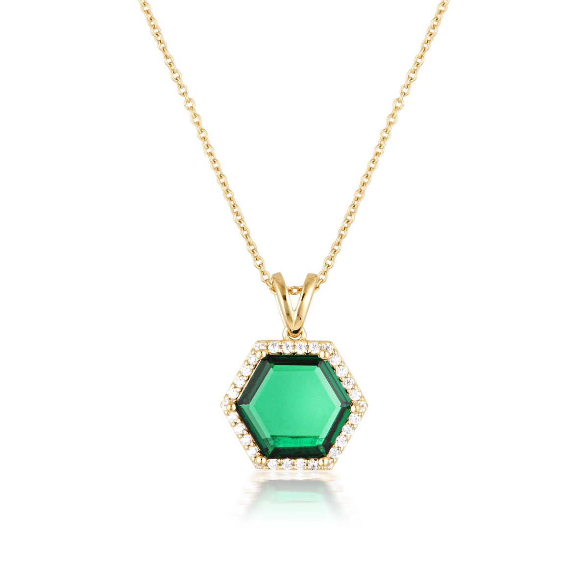 HEXAGON NECKLACE GOLD