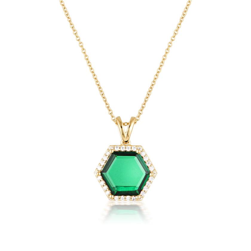 HEXAGON NECKLACE GOLD