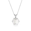 HEXAGON NECKLACE SILVER