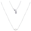 RED CARPET GLOBE NECKLACE SILVER
