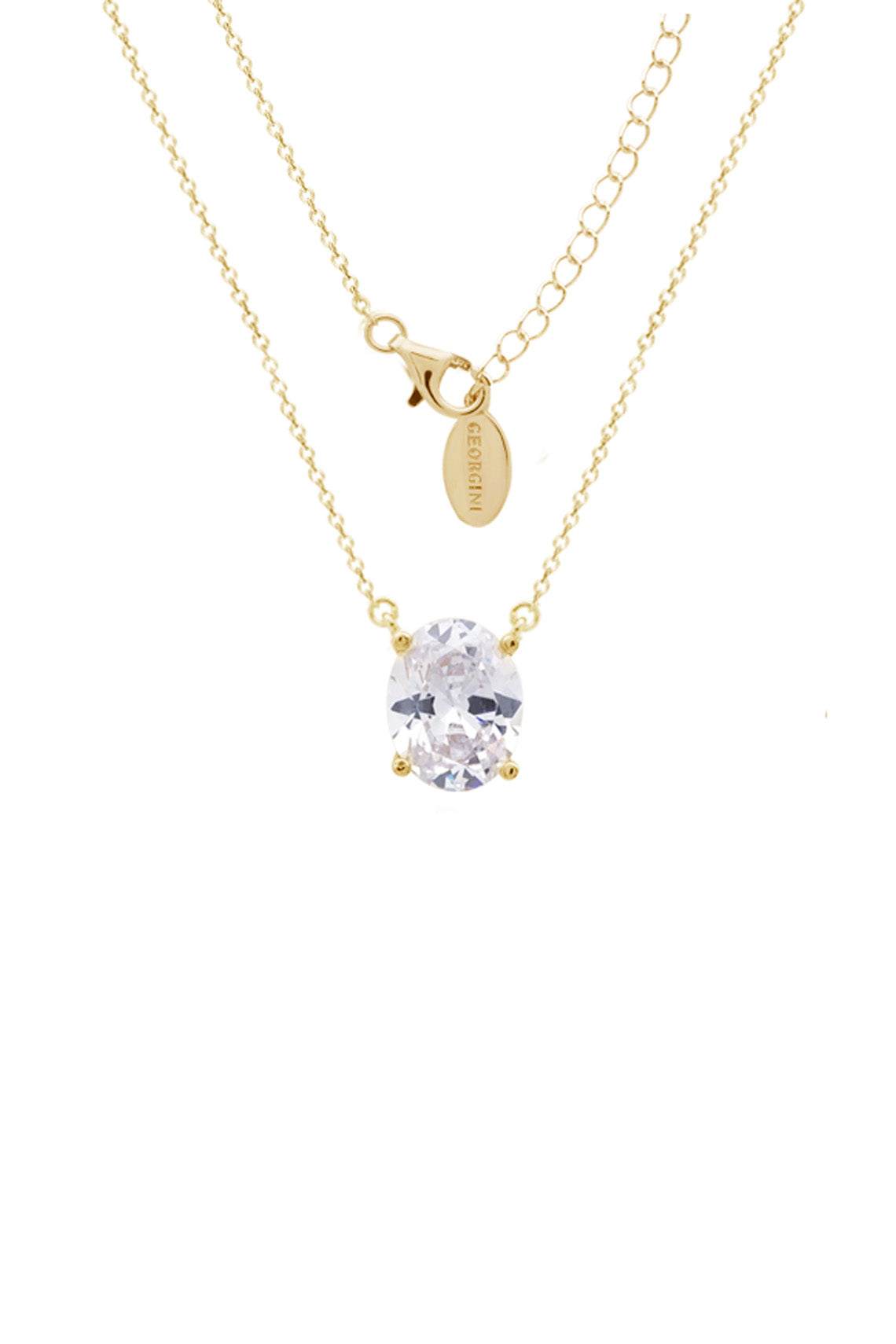 A CHRISTMAS JOURNEY ELLIPSE PENDANT GOLD