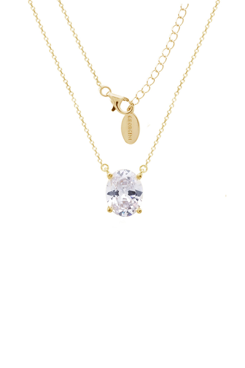 A CHRISTMAS JOURNEY ELLIPSE PENDANT GOLD