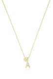 LUXURY LETTERS A INITIAL PENDANT GOLD