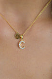 LUXURY LETTERS C INITIAL PENDANT GOLD