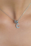 LUXURY LETTERS C INITIAL PENDANT SILVER