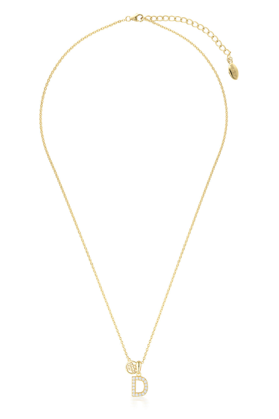 LUXURY LETTERS D INITIAL PENDANT GOLD