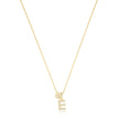LUXURY LETTERS E INITIAL PENDANT GOLD
