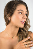 LUXURY LETTERS F INITIAL PENDANT GOLD