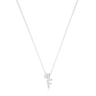LUXURY LETTERS F INITIAL PENDANT SILVER