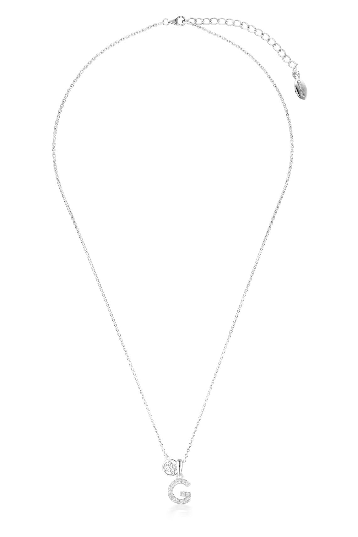 LUXURY LETTERS G INITIAL PENDANT SILVER