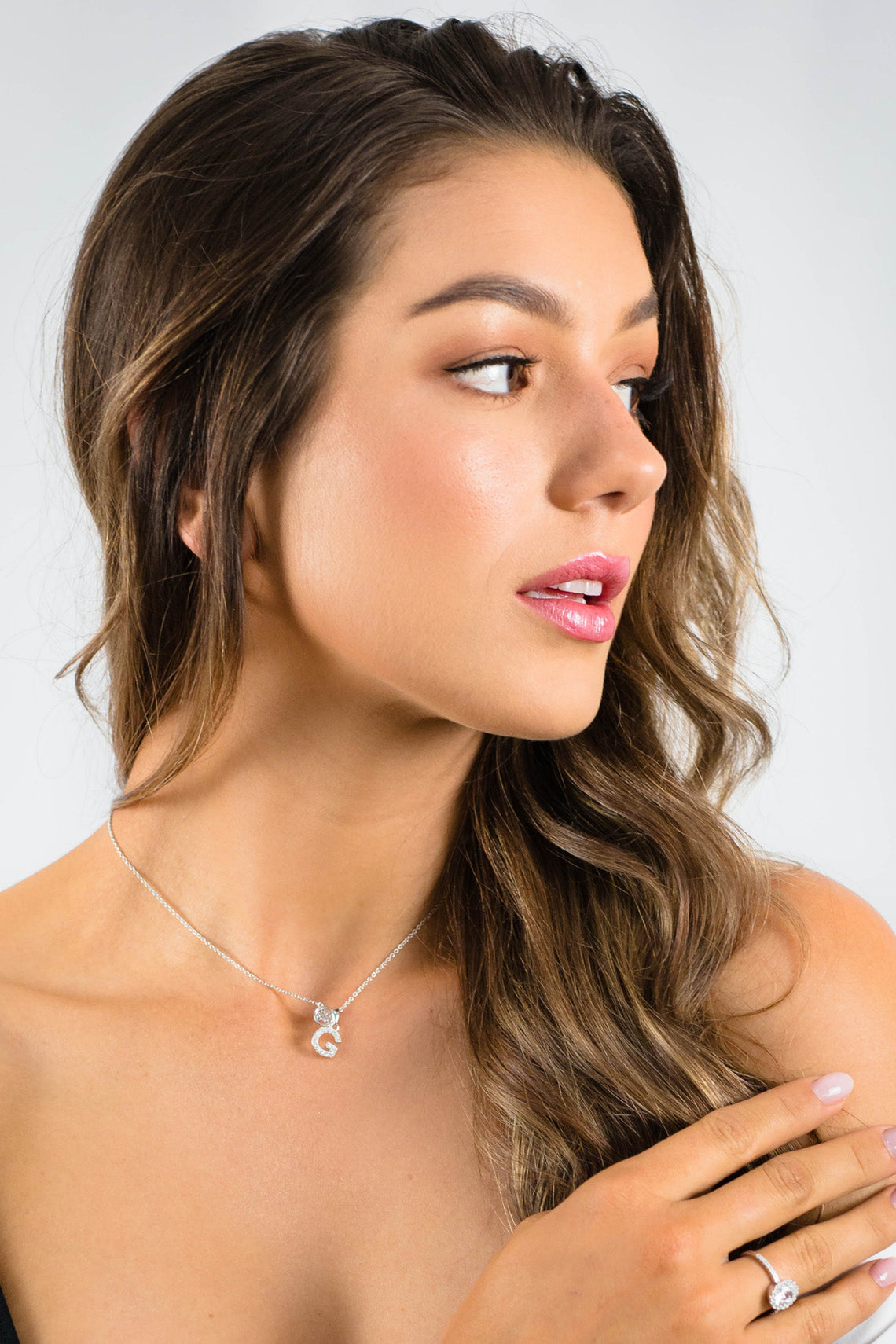 LUXURY LETTERS G INITIAL PENDANT SILVER
